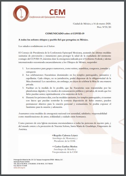 CEM, suspención de actividades