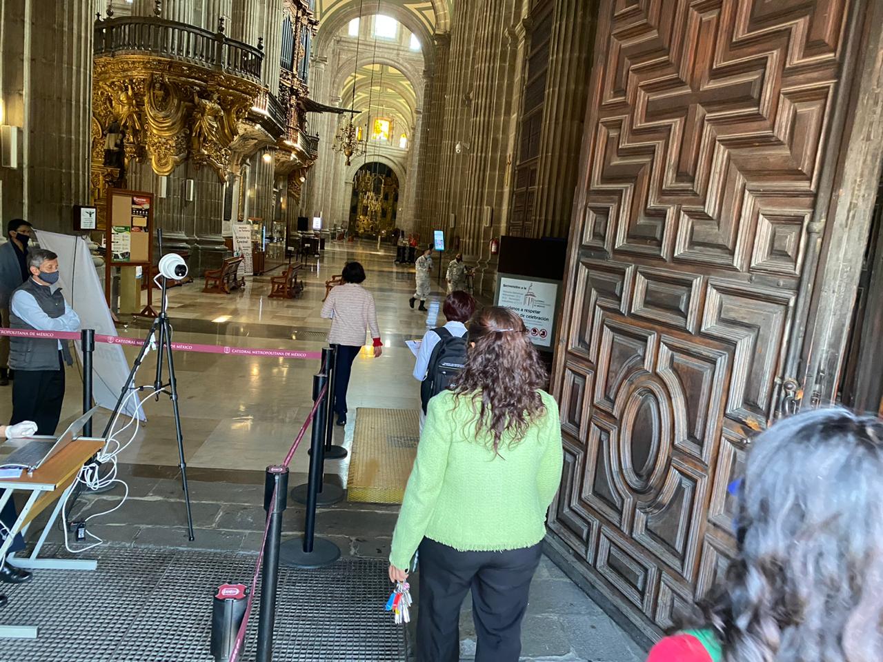 Catedral, filtro sanitario para fieles