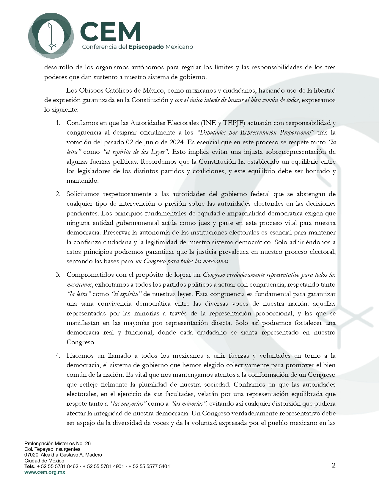 Mensaje un Congreso para todos page 0002