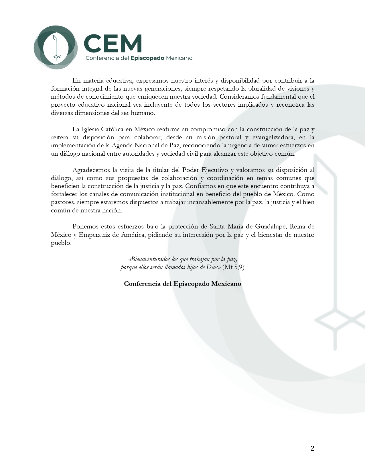 Comunicado de Prensa PRESIDENTA SHEINBAUM page 0002