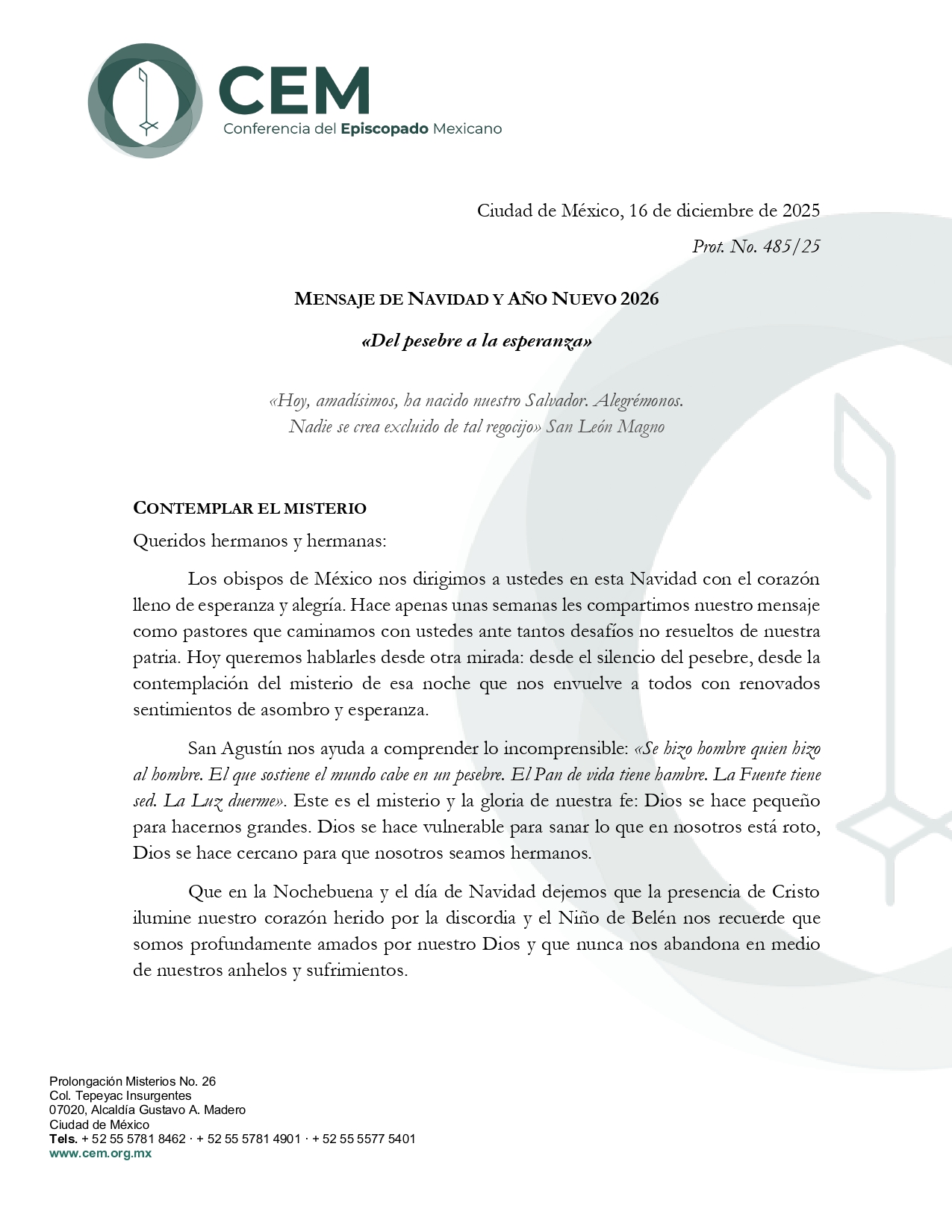 Mensaje de Navidad 2025 page 0001