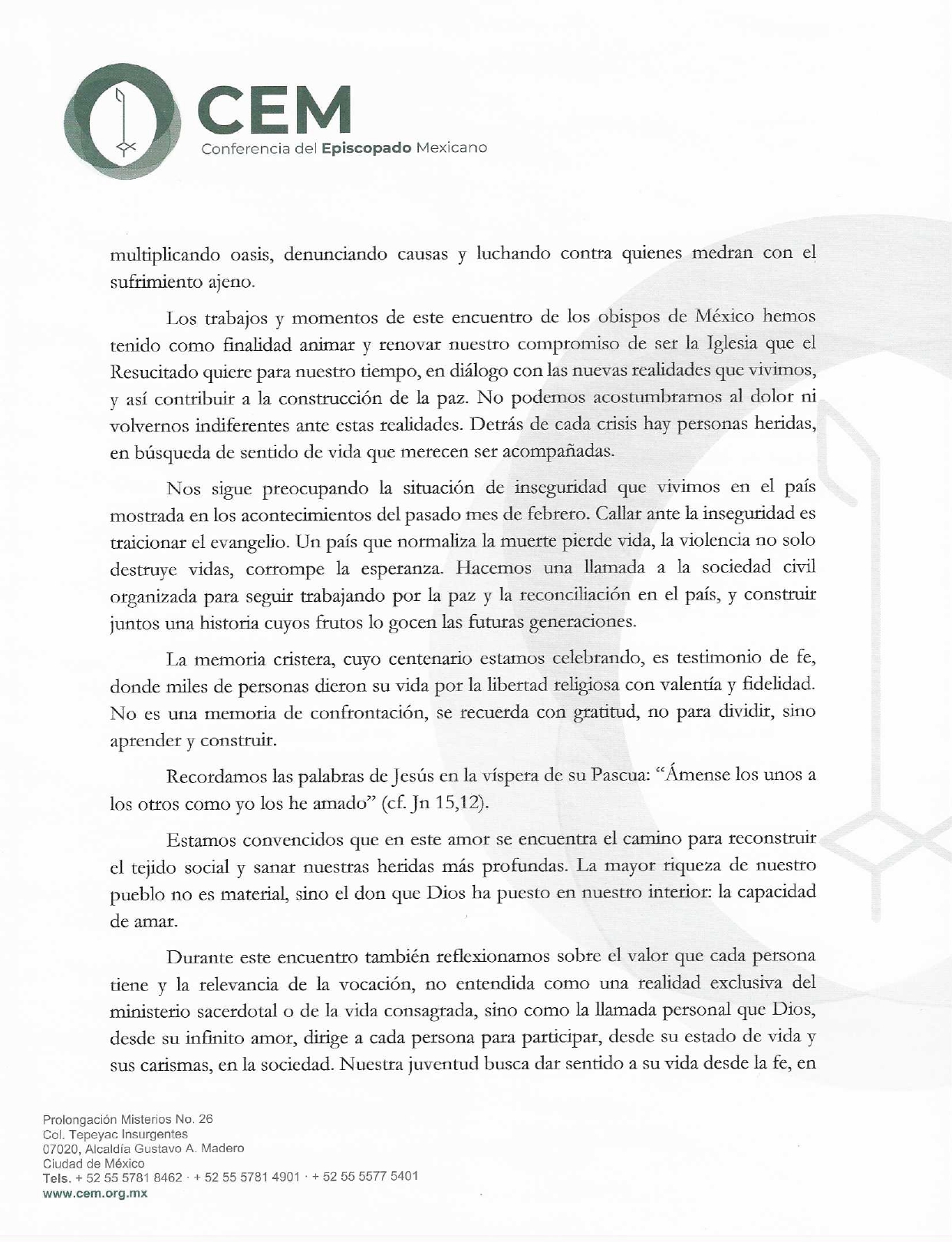 Mensaje al Pueblo de Dios CXX AP Abril 2026 page 0002